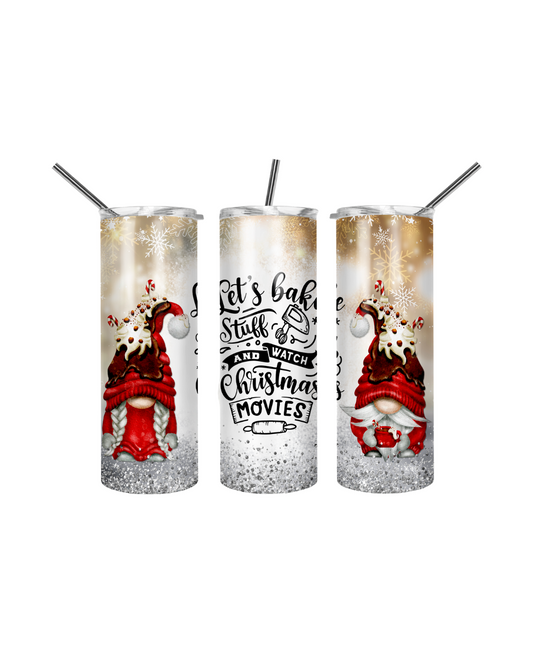 Christmas Lets Bake  20oz Skinny Tumbler