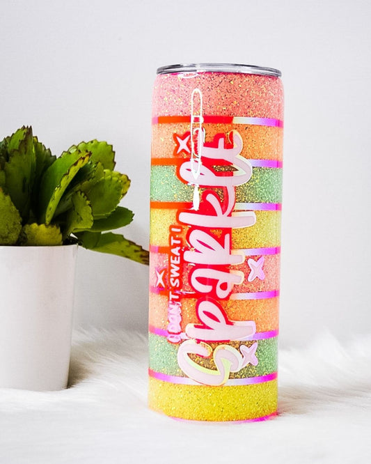 Sparkle Glitter Tumbler 20oz Skinny