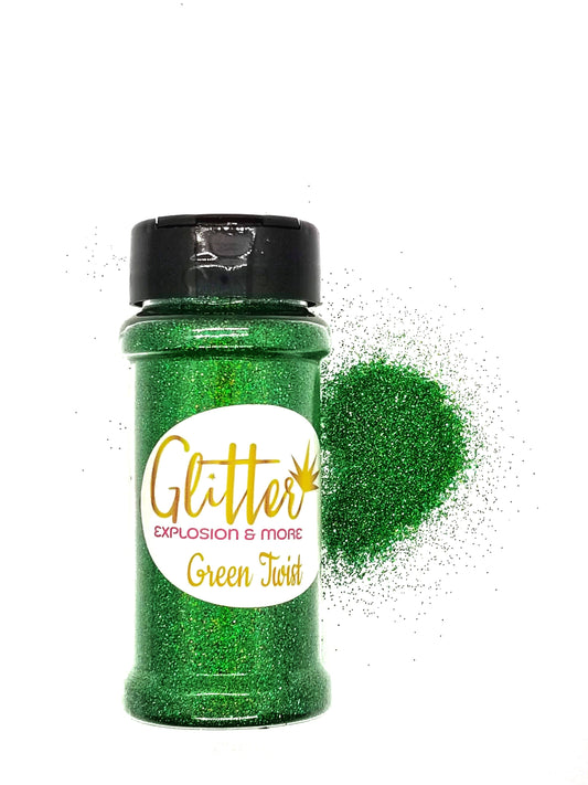 Green Twist Glitter