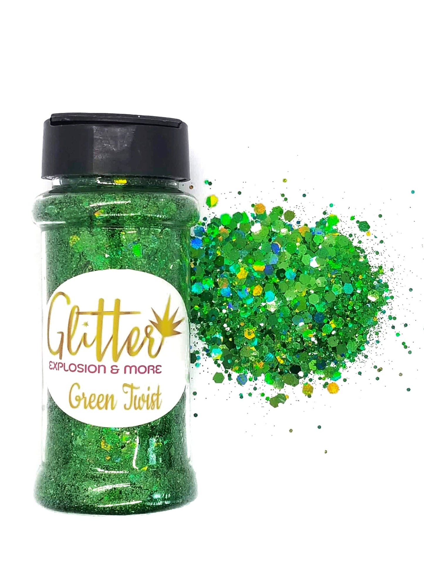 Green Twist Chunky Glitter