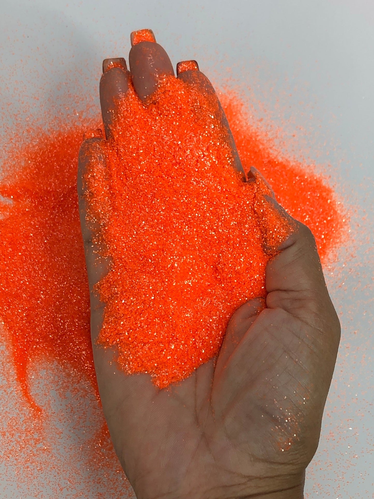 Sunset Neon Orange Fine Glitter