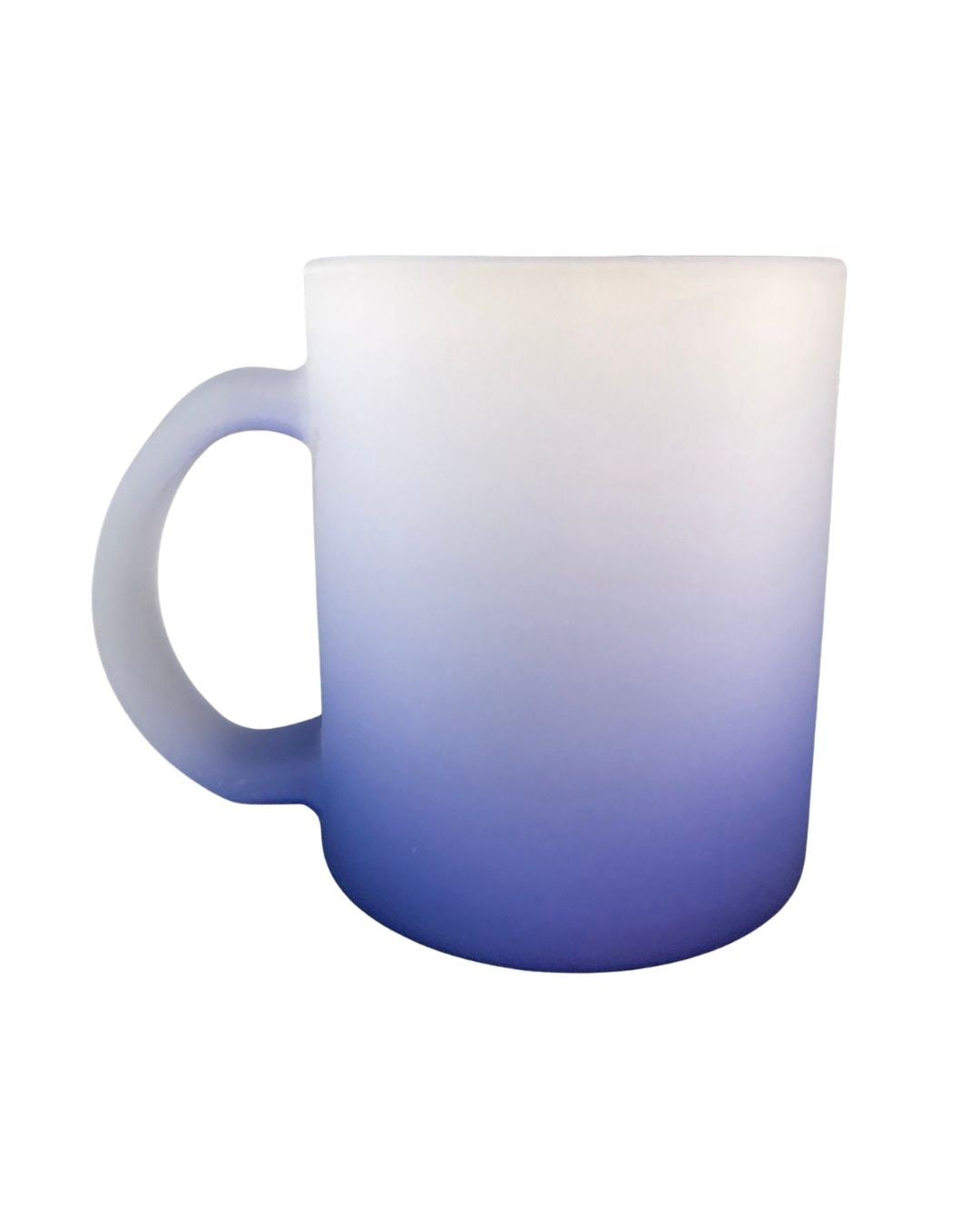 Blank Frosted Mug Blue