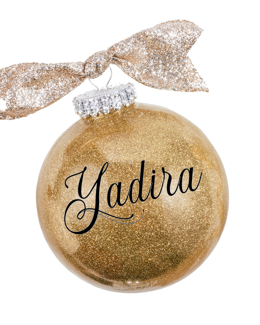 Glitter Ornament 3.8”