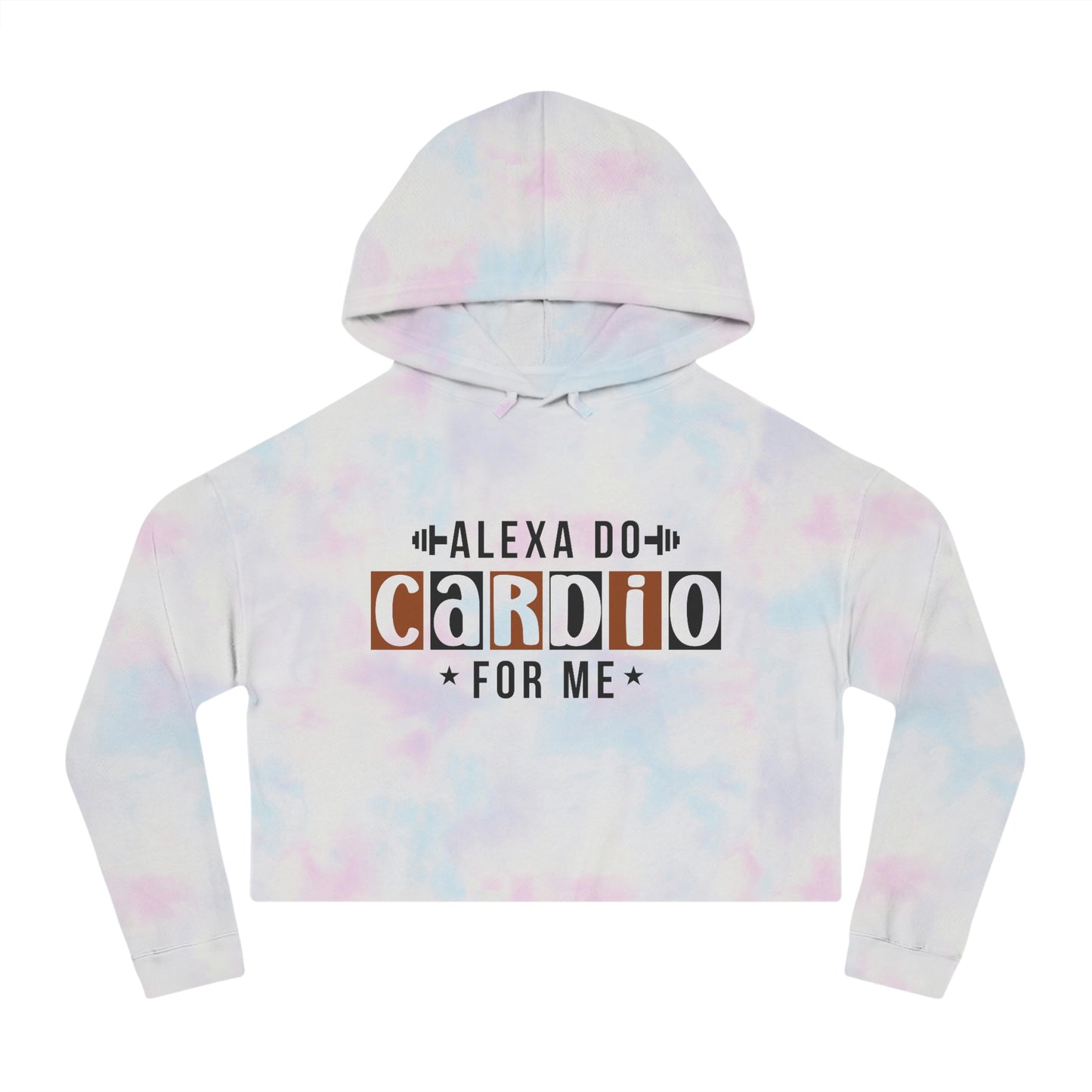 Alexa Do Cardio For Me Cropped Hooded Sweatshirt