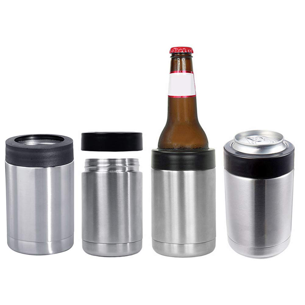 Personalized Can Cooler Double Wall Vacuum Flask Bottle Insulated Beer Bottle Cup