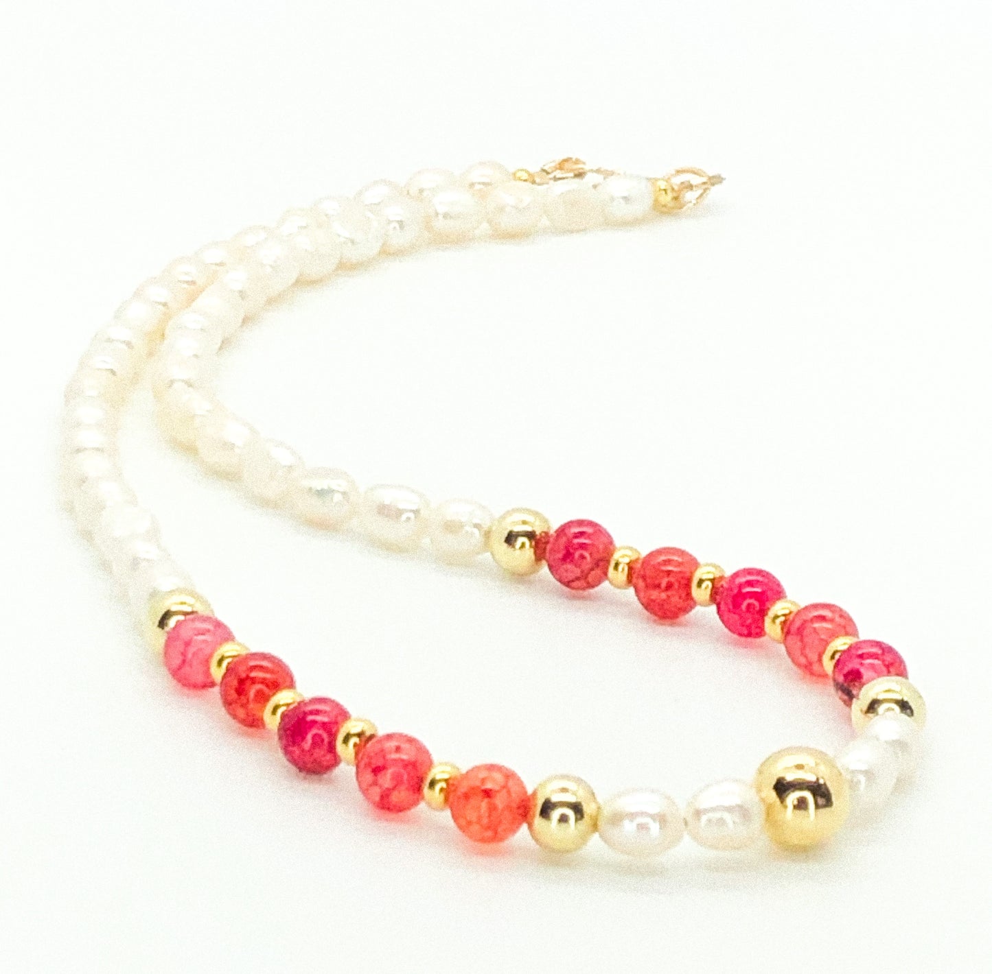 Pink Agata Necklace