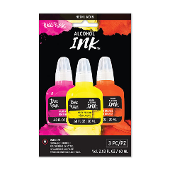 Alcohol Ink 3 pk- Neon Pink, Neon Yellow, Neon Orange