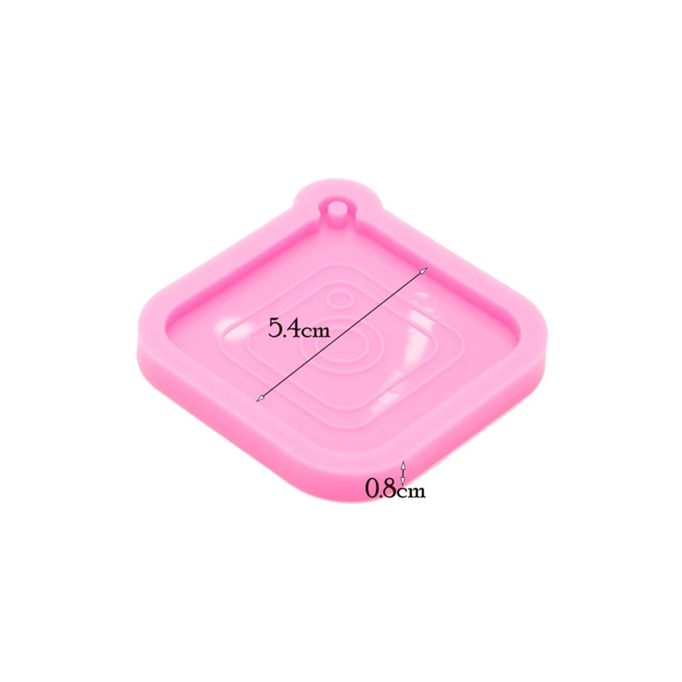 Resin Square Silicone Mold for Craft Keychain,  Epoxy Resin mold Jewellery Making