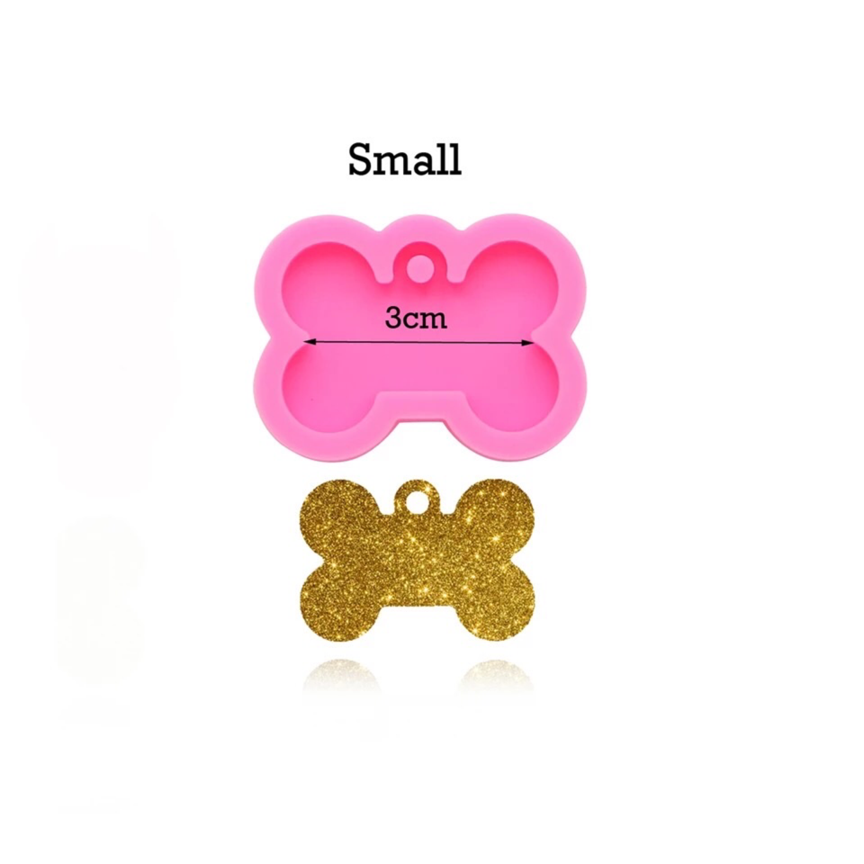 Dog bone shape silicone mold for key chain Pendant molds suitable for  clay DIY Jewelry Making epoxy Resin mold