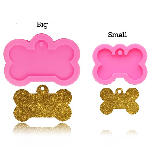 Dog bone shape silicone mold for key chain Pendant molds suitable for  clay DIY Jewelry Making epoxy Resin mold