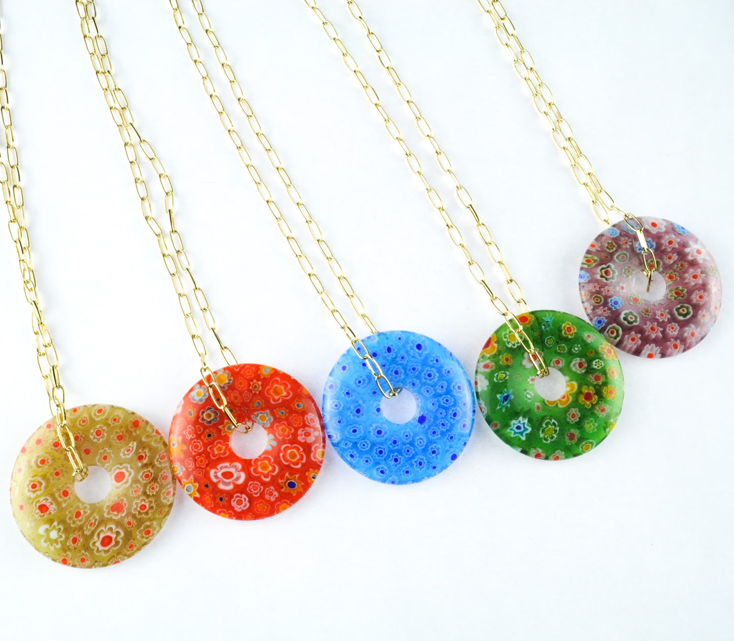 Fiori Disk Necklace