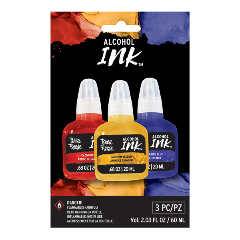 Alcohol Ink 3 pk- Cadmium Red, Cadmium Yellow, Ultramarine Blue