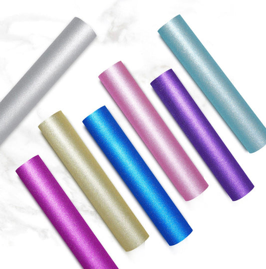 TECKWRAP Glitter Vinyl - Vinil Adhesivo Permanente