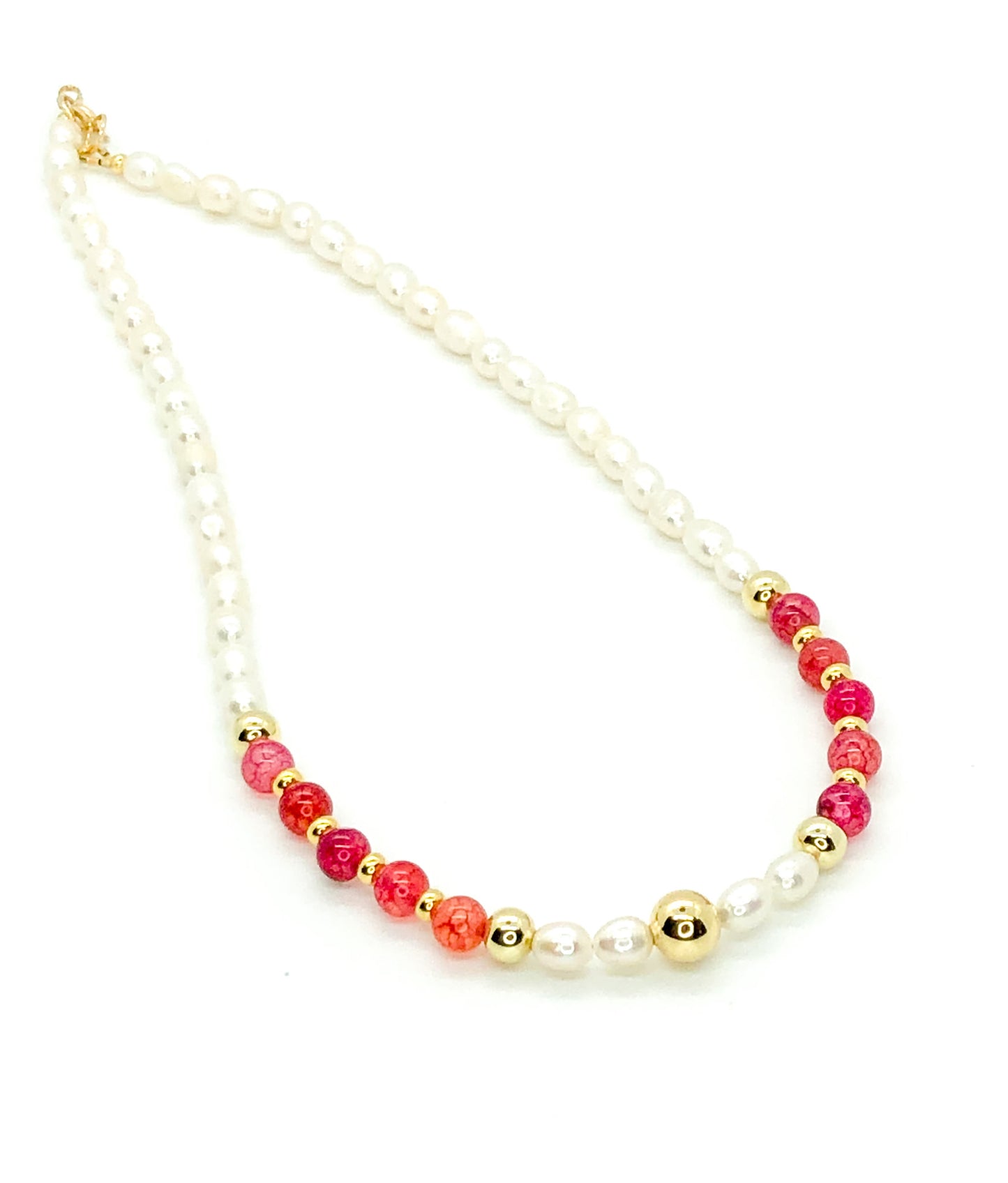 Pink Agata Necklace