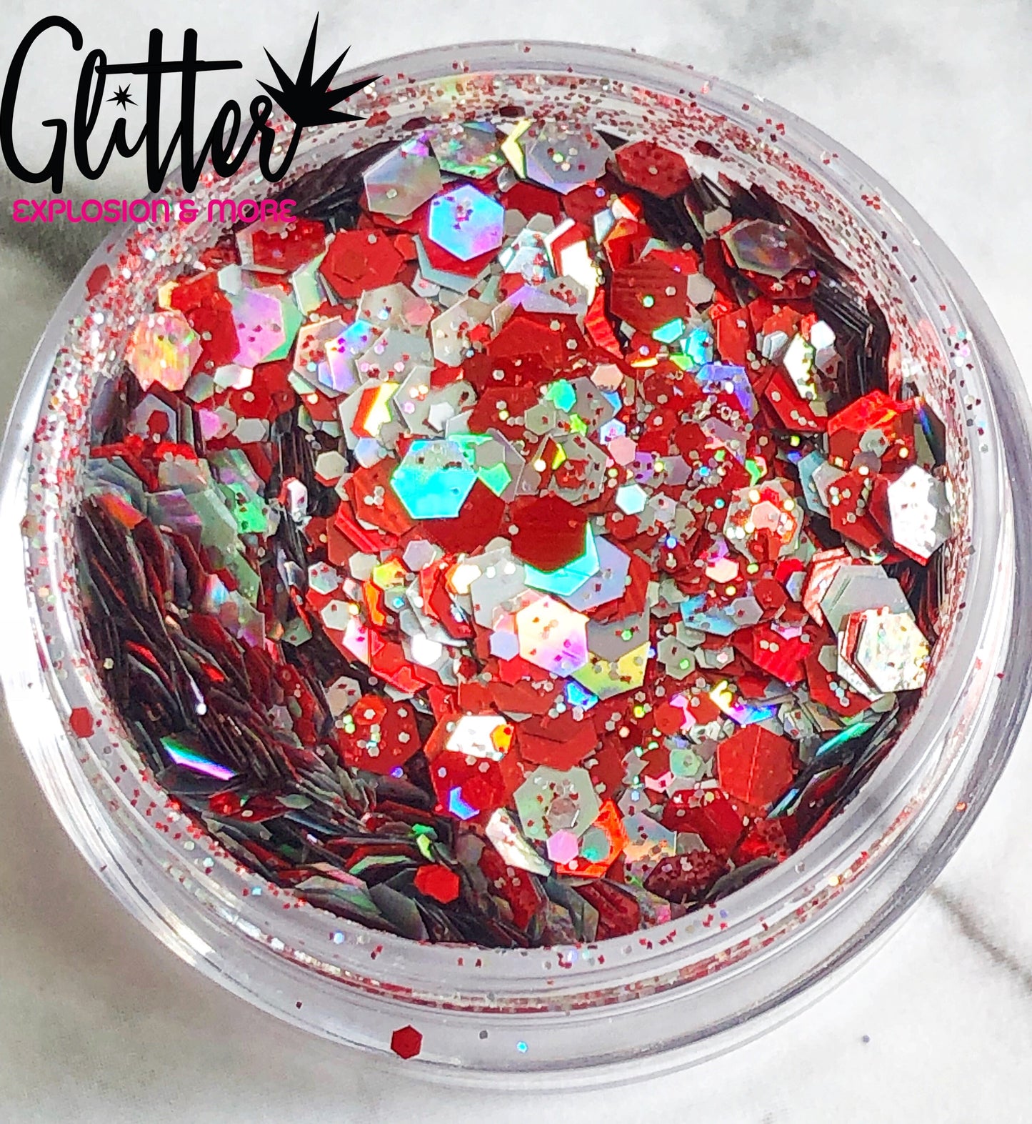 Valentine’s Collection glitter for nails and/or makeup